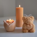 Candle HEART BEAR